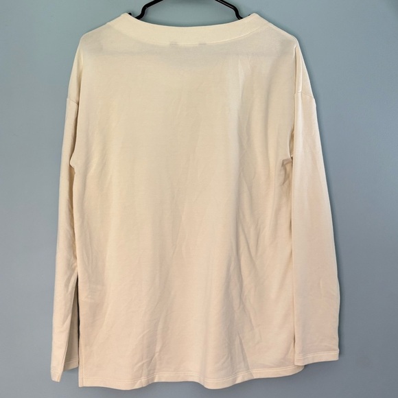 Banana Republic Womens Relaxed Fit Crewneck Long Sleeve Top Size Small Soft - Picture 2 of 4